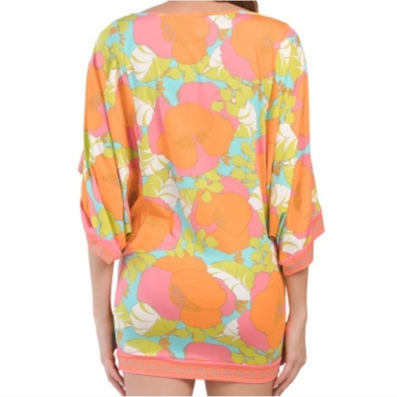 New TRINA TURK Playa De Flor Tunic Swim Cover-Up - Picture 5 of 8